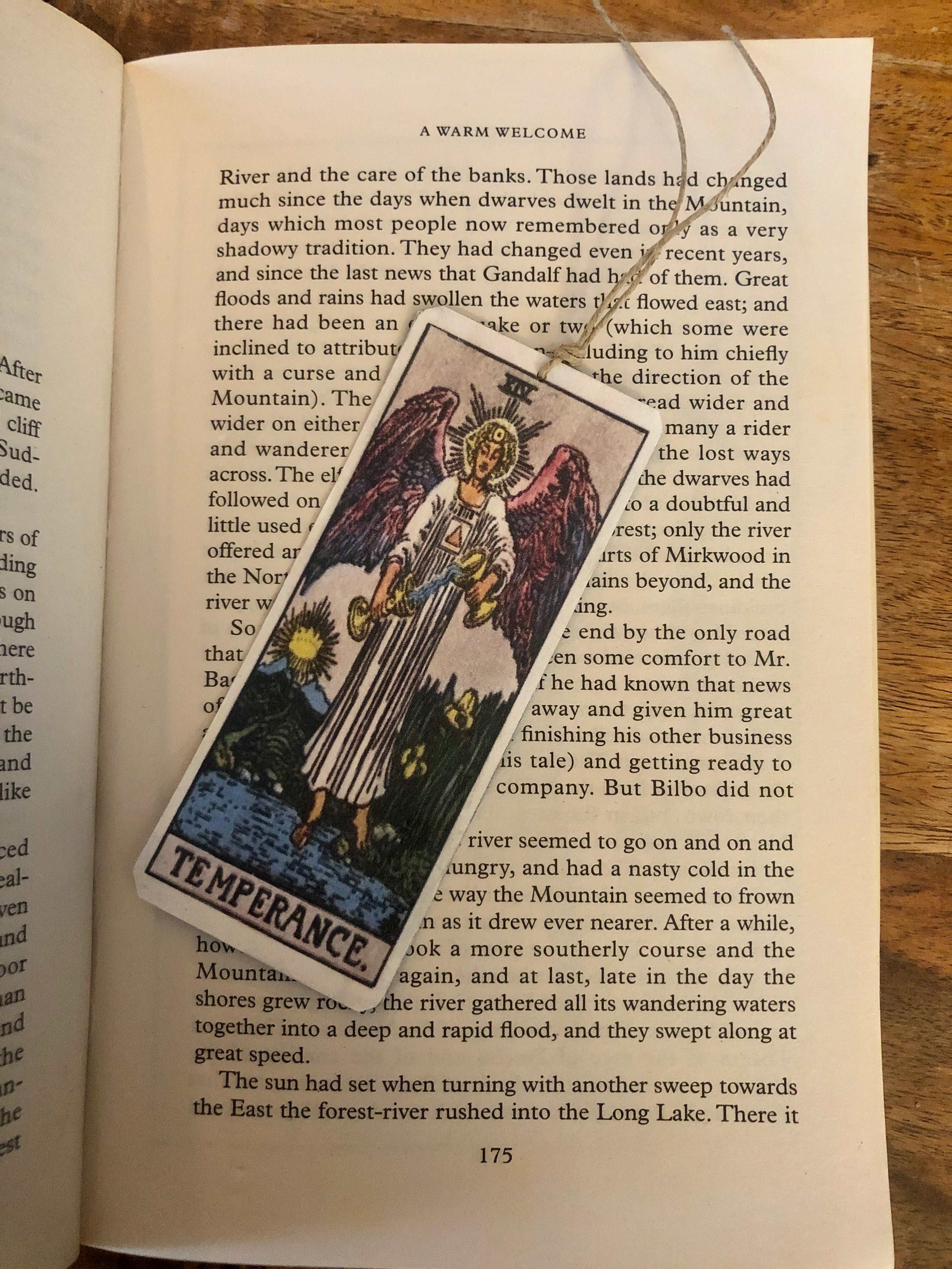 Temperance Tarot Tin Bookmark