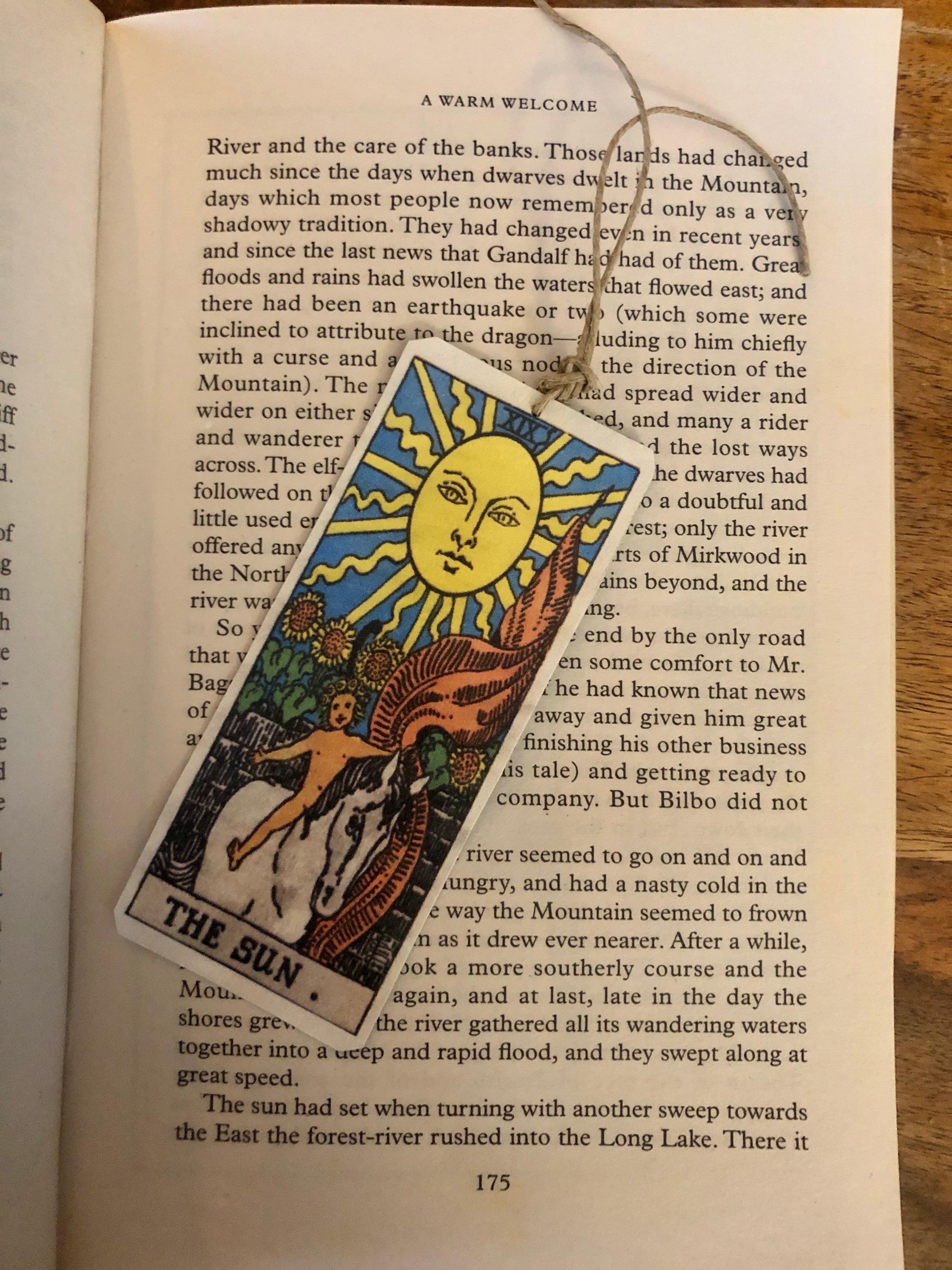 Sun Tarot Tin Bookmark