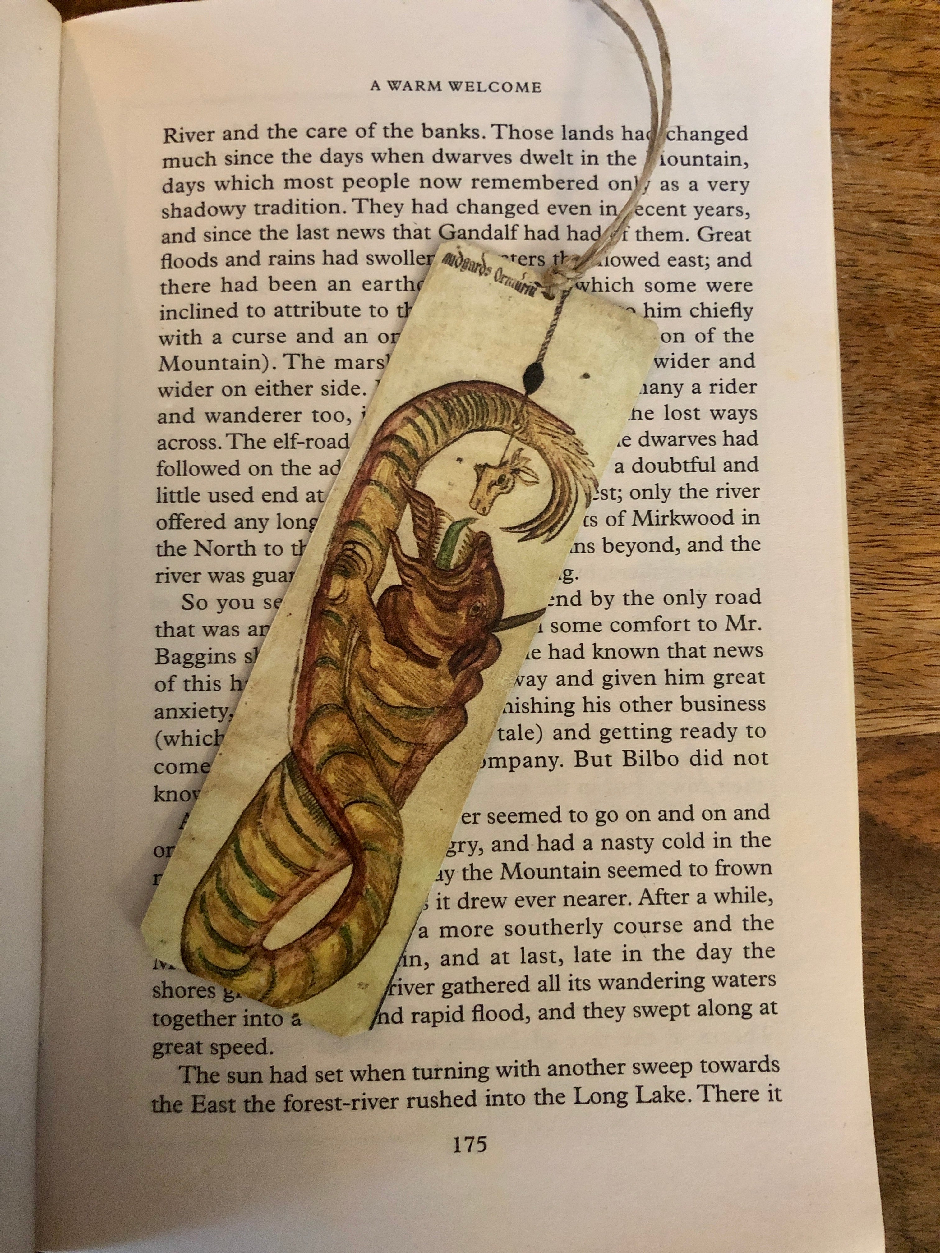 Serpent of Midgard Tin Bookmark