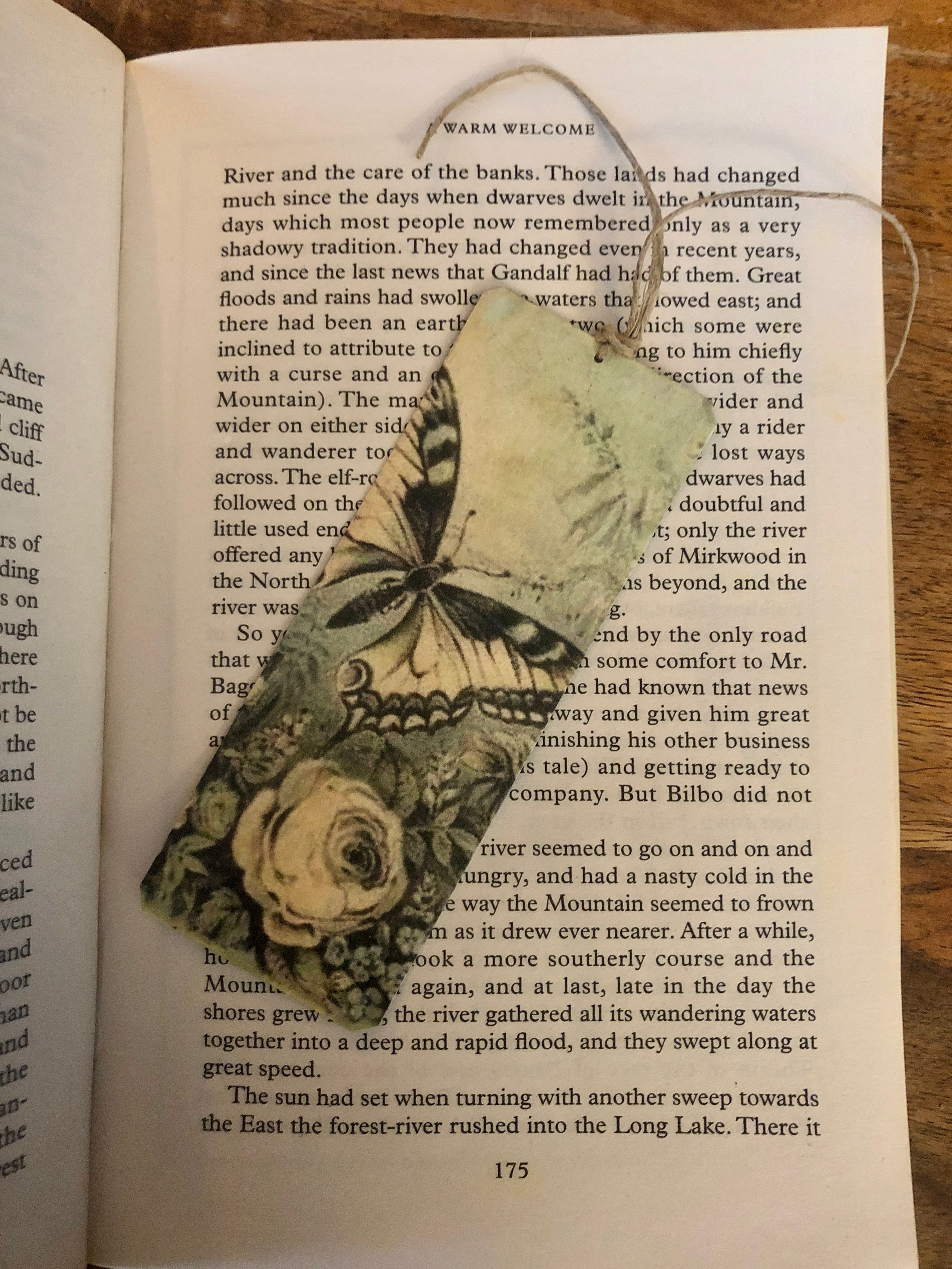 Victorian Butterfly Tin Bookmark