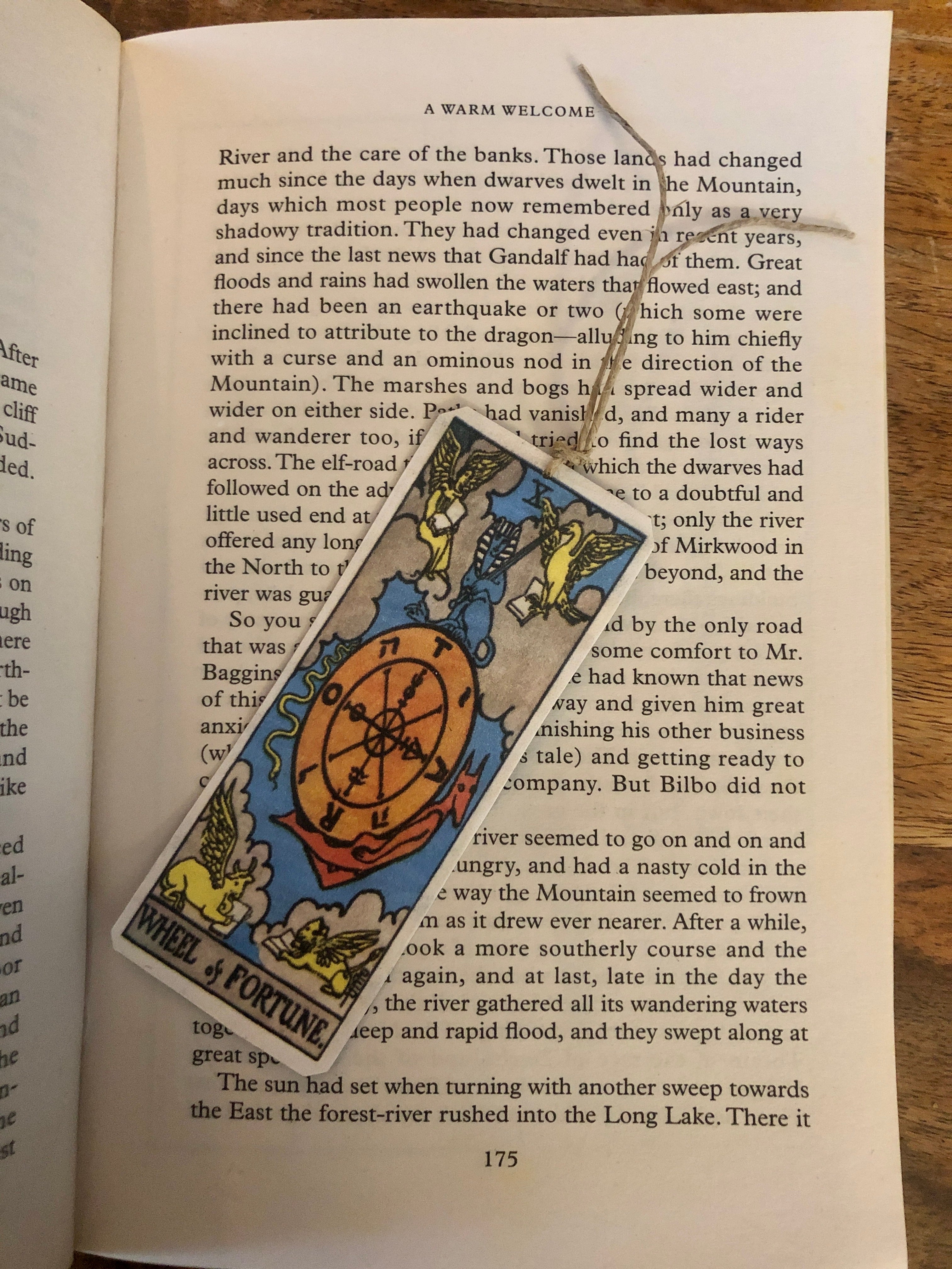 Wheel of Fortune Tarot Tin Bookmark