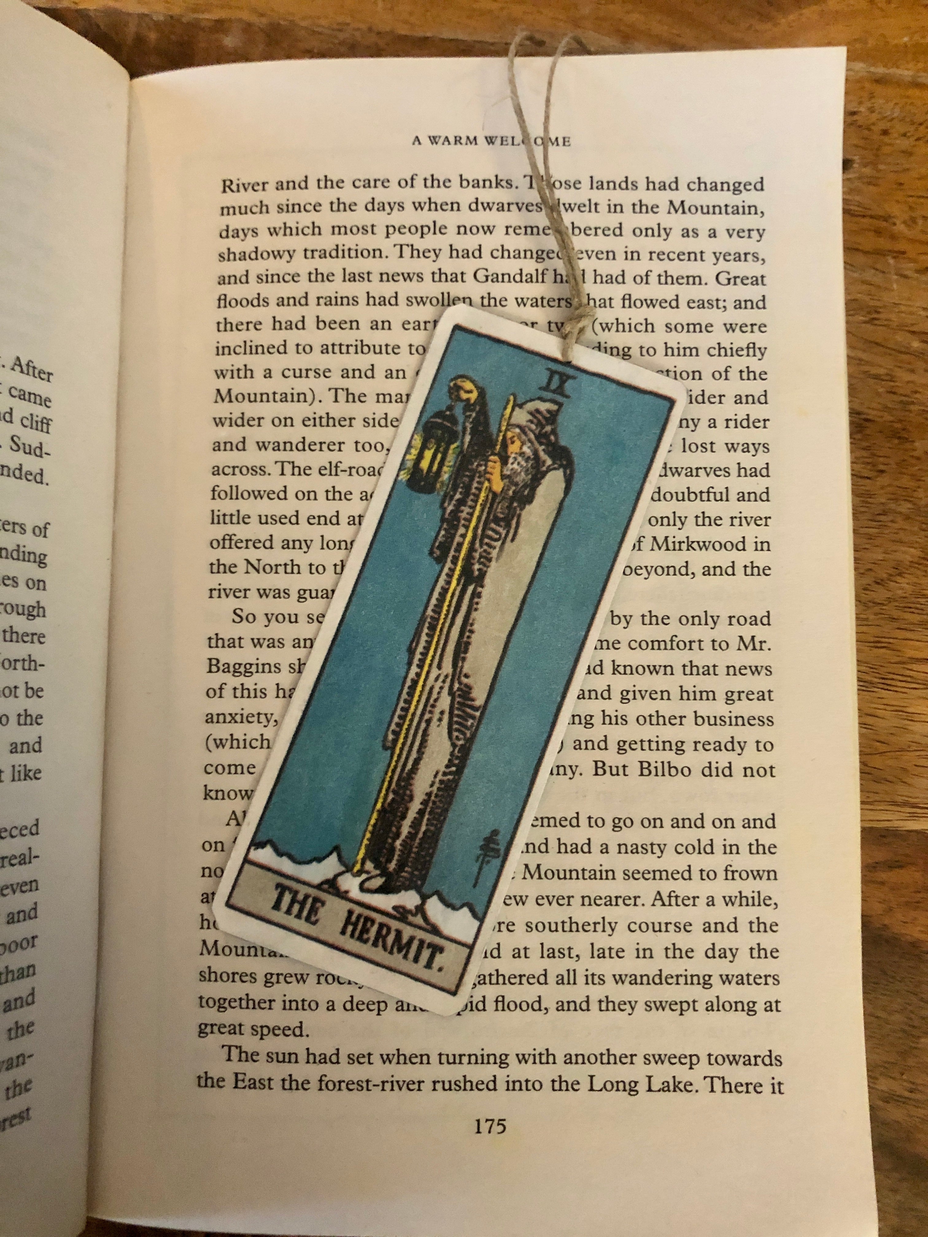 Hermit Tarot Tin Bookmark