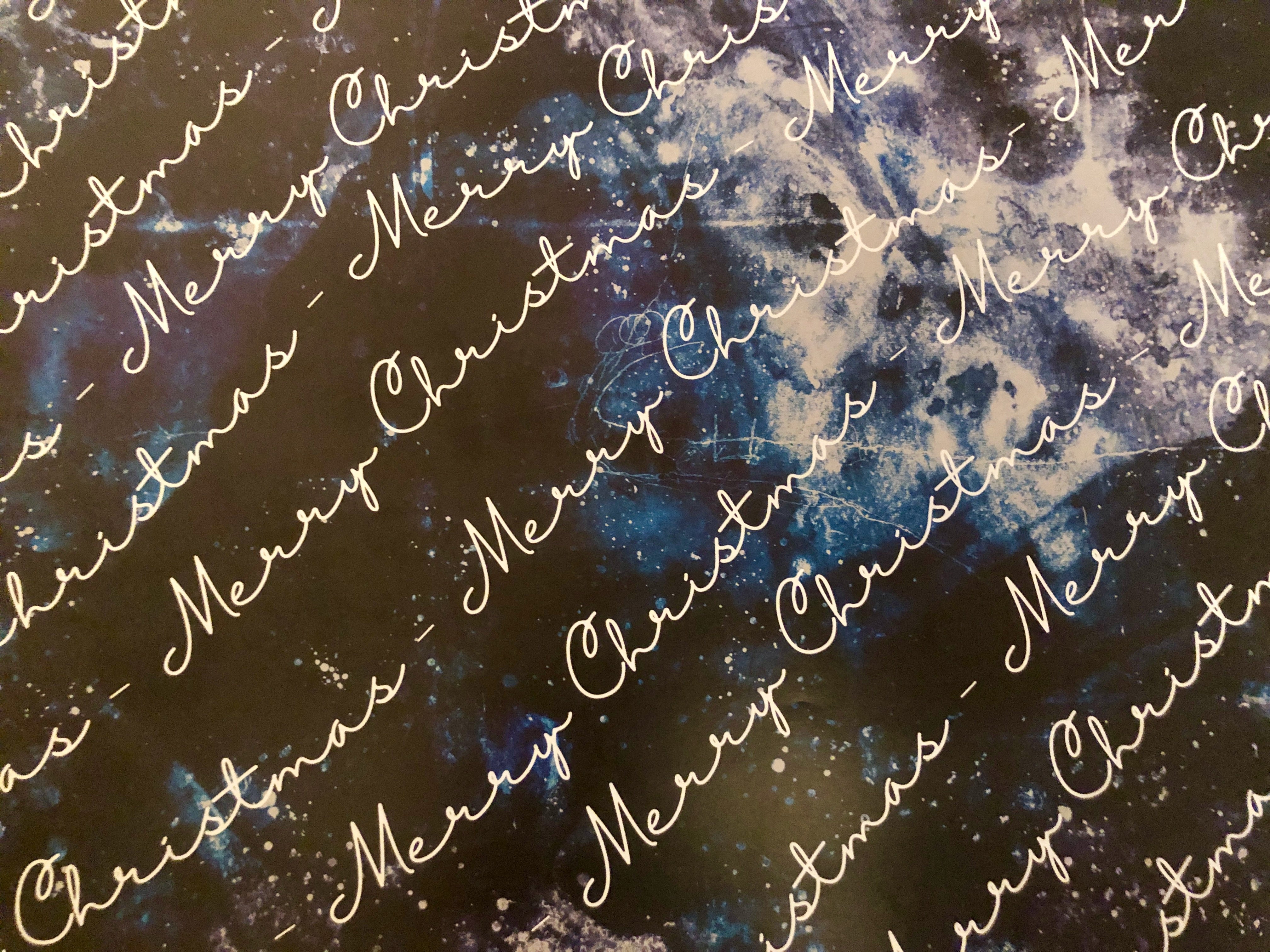 Midnight Sky Merry Christmas Gift Wrap