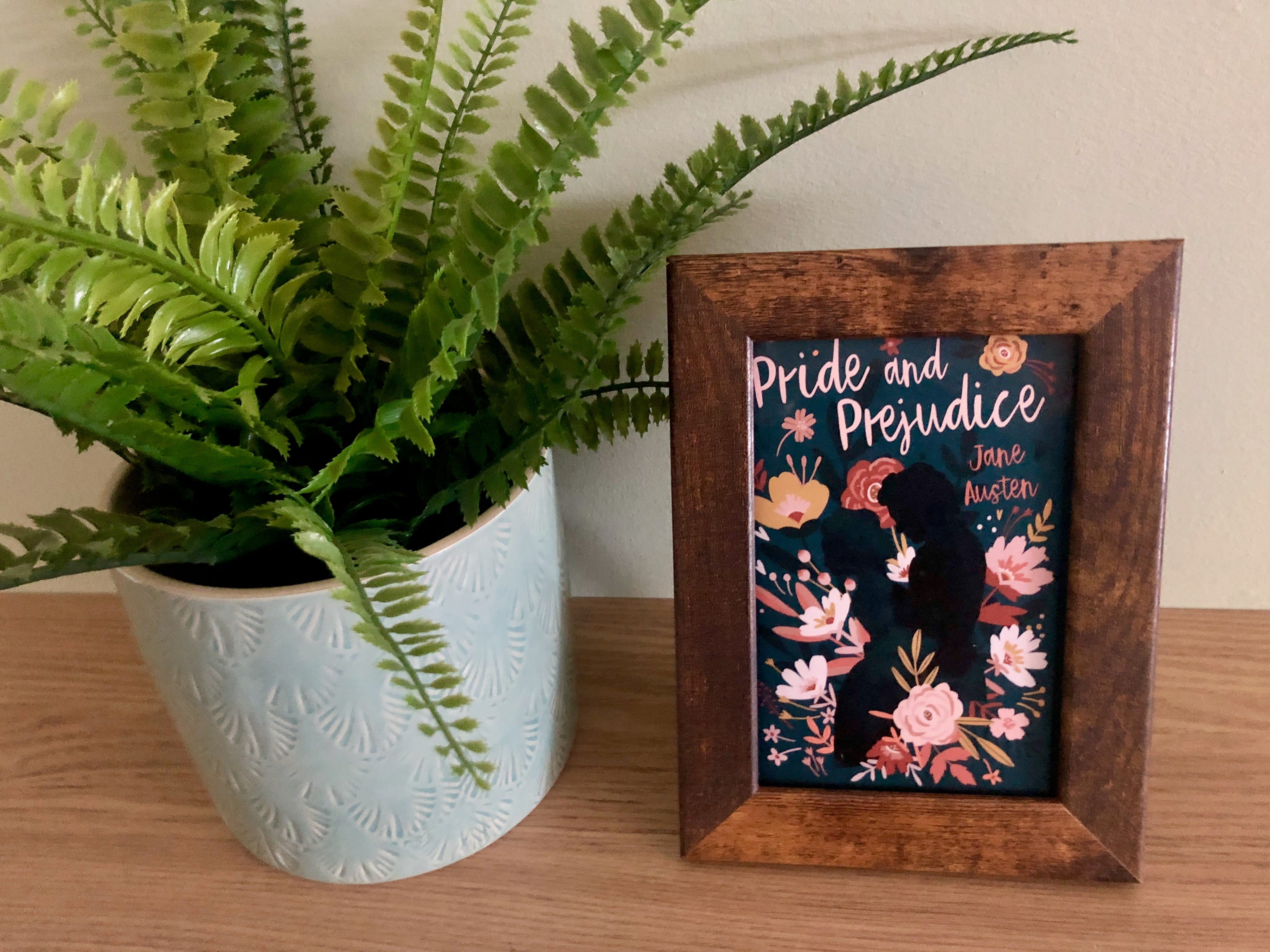 Framed Pride and Prejudice 4x6 Postcard