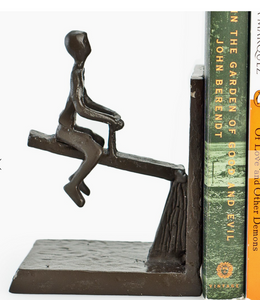 See-saw Couple Metal Bookends