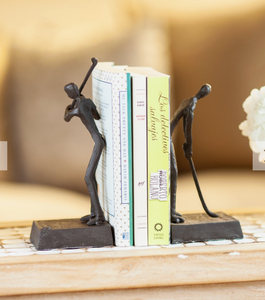 Golfing Couple Iron Bookends