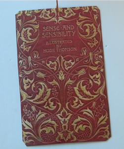 Sense and Sensibility Antique Book Cover Hanging Ornament