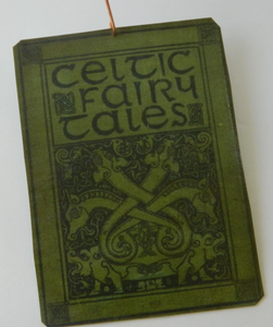 Celtic Fairy Tales Antique Book Cover Hanging Ornament