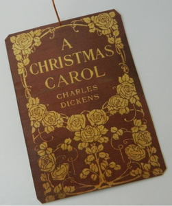 Charles Dickens A Christmas Carol Book Cover Hanging Ornament