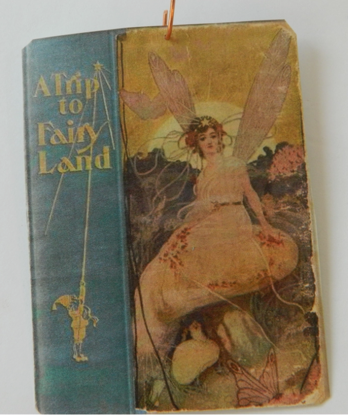 A Trip to Fairy Land Antique Book Cover Hanging Ornament