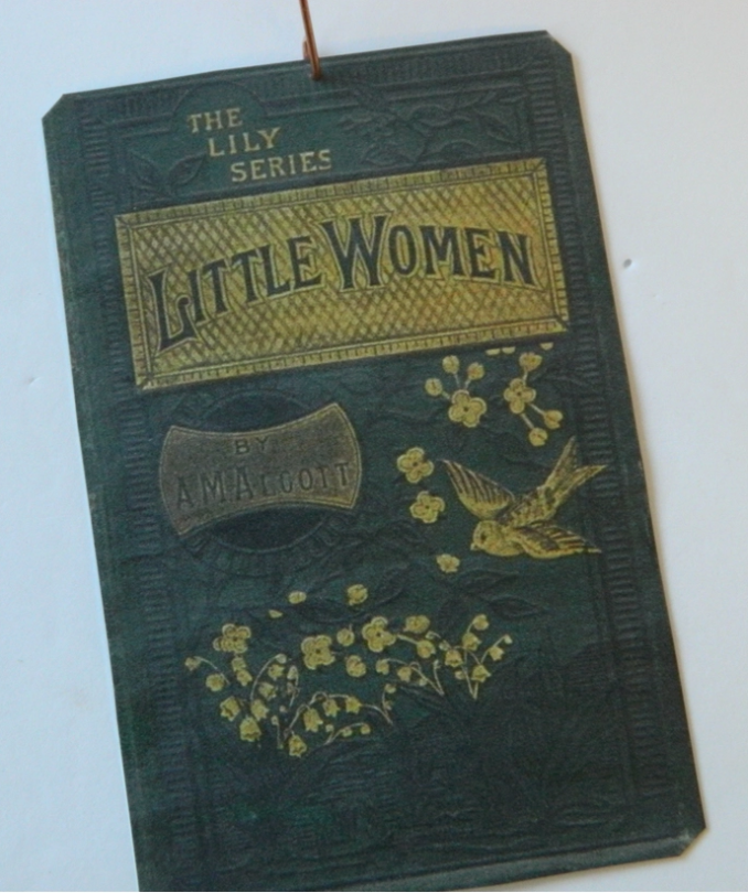 Little Women Antique Book Cover Hanging Ornament