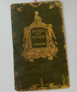 Peter Pan and Wendy Antique Book Cover Hanging Ornament