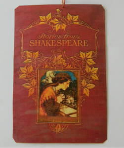 Stories from Shakespeare Antique Book Cover Hanging Ornament