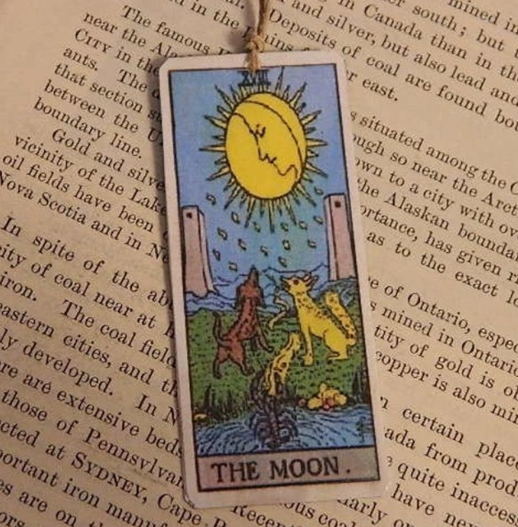 Moon Tarot Tin Bookmark