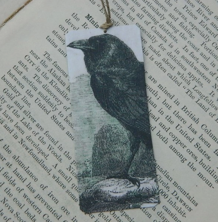 Raven Tin Bookmark